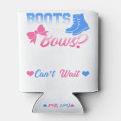 Baby Geslacht onthullen Shirt Boots of bogen Mam k Blikjeskoeler (Achterkant)