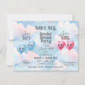Baby Geslacht onthullen uitnodiging (Voorkant)