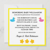 Baby Geslacht onthullen uitnodiging (Achterkant)