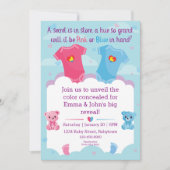 Baby Geslacht onthullen uitnodiging (Voorkant)