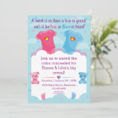 Baby Geslacht onthullen uitnodiging (Staand voorkant)