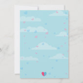 Baby Geslacht onthullen uitnodiging (Achterkant)