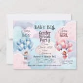 Baby Geslacht onthullen uitnodiging (Voorkant)