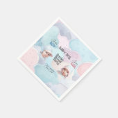 Baby Geslacht onthullen uitnodiging Servet (Hoek)