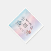 Baby Geslacht onthullen uitnodiging Servet (Hoek)