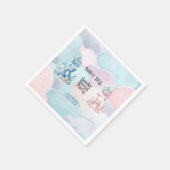 Baby Geslacht onthullen uitnodiging Servet (Hoek)