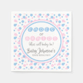 Baby Geslacht Onthulling - Vervagende of Vlecht se Servet (Voorkant)