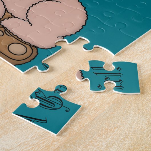 Baby geslacht onthult puzzel cadeau voor puzzel legpuzzel (Zijkant)