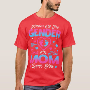 Baby Geslacht onthult roze douche of blauwe mama h T-shirt