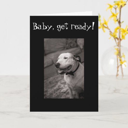 BABY GET READY-JUBILEUM KAART (Gele Bloem)