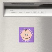 Baby gezicht glimlachen magneet (Insitu (Vaatwasser))