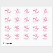 Baby Gezicht Sticker ROZE (Vel)