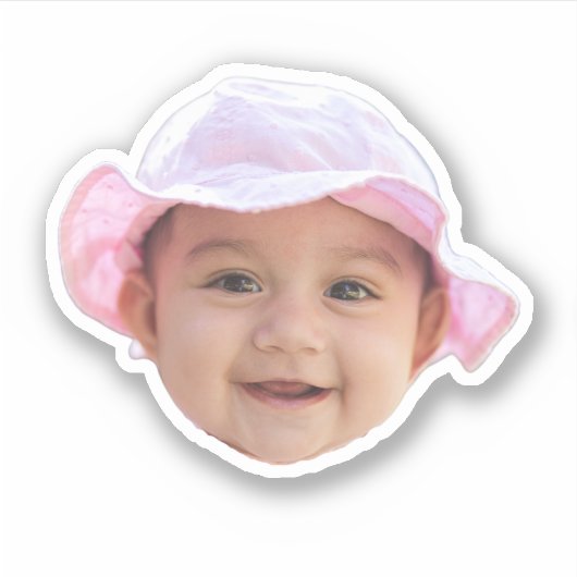 Baby Gezicht Stickers (Voorkant)