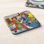 Baby Gezichtsmisdaad komiek Bier Onderzetter (Linkerzijde)