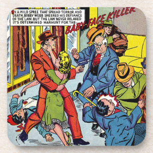 Baby Gezichtsmisdaad komiek Bier Onderzetter