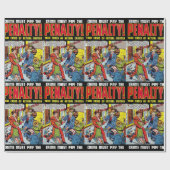 Baby Gezichtsmisdaad  komiek Cadeaupapier (Vlak)