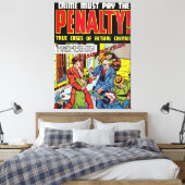 Baby Gezichtsmisdaad komiek Canvas Afdruk (Insitu (Slaapkamer))