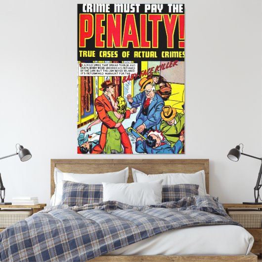 Baby Gezichtsmisdaad  komiek Canvas Afdruk (Insitu (Slaapkamer))