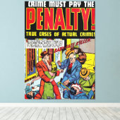 Baby Gezichtsmisdaad komiek Canvas Afdruk (Insitu (Houten vloer))