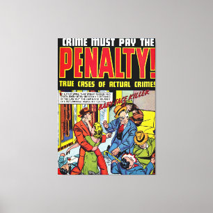 Baby Gezichtsmisdaad  komiek Canvas Afdruk