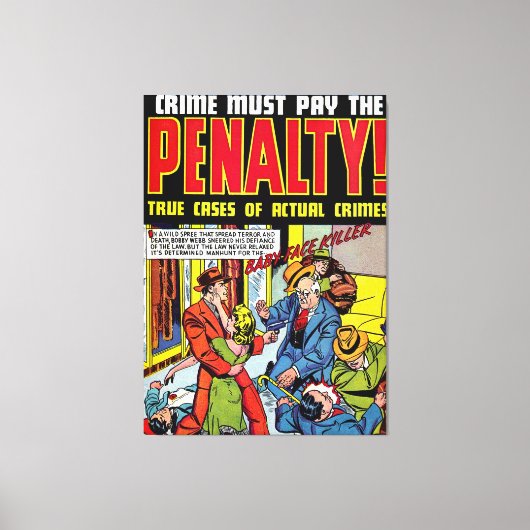 Baby Gezichtsmisdaad komiek Canvas Afdruk (Voorkant)