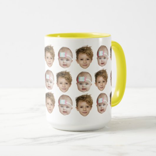 Baby Gezichtspatroon Opa Papa Verjaardagscadeau Va Mok (Voorkant rechts)