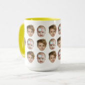 Baby Gezichtspatroon Opa Papa Verjaardagscadeau Va Mok (Voorkant links)