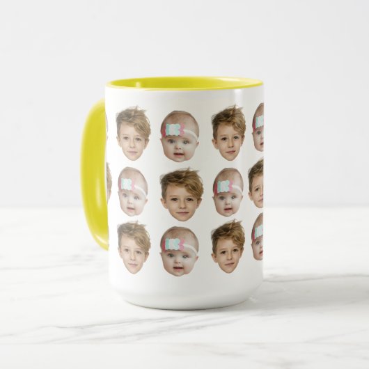 Baby Gezichtspatroon Opa Papa Verjaardagscadeau Va Mok (Voorkant links)