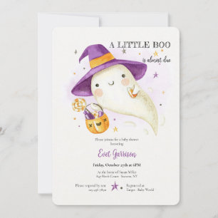 Baby Ghost Baby shower Invitation Kaart