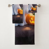 Baby Ghost Creepy Schattige Halloween karakter Bad Handdoek (Insitu)