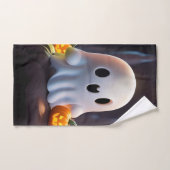 Baby Ghost Creepy Schattige Halloween karakter Bad Handdoek (Handdoek)