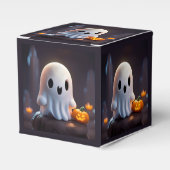Baby Ghost Creepy Schattige Halloween karakter Bedankdoosjes (Voorkant Zijde)