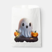 Baby Ghost Creepy Schattige Halloween karakter Bedankzakje (Voorkant)