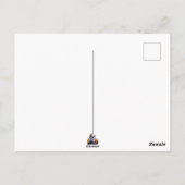 Baby Ghost Creepy Schattige Halloween karakter Briefkaart (Achterkant)