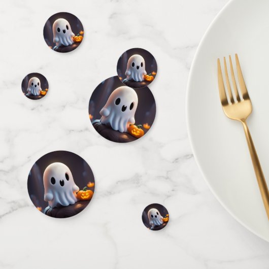 Baby Ghost Creepy Schattige Halloween karakter Confetti (Groep)