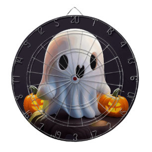 Baby Ghost Creepy Schattige Halloween karakter Dartbord