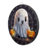 Baby Ghost Creepy Schattige Halloween karakter Dartbord (Voorkant Rechts)