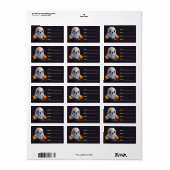 Baby Ghost Creepy Schattige Halloween karakter Etiket (Full Sheet)