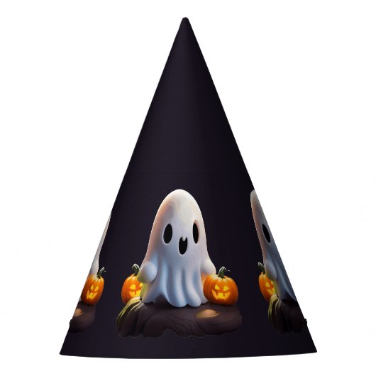 Baby Ghost Creepy Schattige Halloween karakter Feesthoedjes (Voorkant)