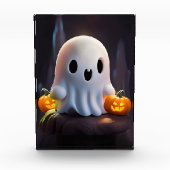 Baby Ghost Creepy Schattige Halloween karakter Fotoblokken (Voorkant)