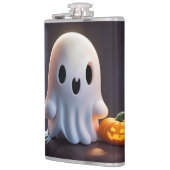 Baby Ghost Creepy Schattige Halloween karakter Heupfles (Links)