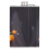 Baby Ghost Creepy Schattige Halloween karakter Heupfles (Achterkant)