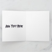 Baby Ghost Creepy Schattige Halloween karakter Kaart (Binnen)