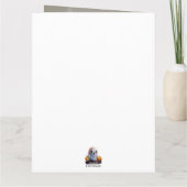 Baby Ghost Creepy Schattige Halloween karakter Kaart (Achterkant)