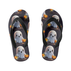 Baby Ghost Creepy Schattige Halloween karakter Kinder Teenslippers