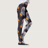 Baby Ghost Creepy Schattige Halloween karakter Leggings (Rechts)
