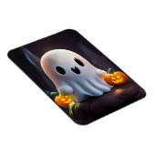 Baby Ghost Creepy Schattige Halloween karakter Magneet (Rechterzijde)