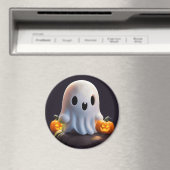 Baby Ghost Creepy Schattige Halloween karakter Magneet (Insitu (Vaatwasser))