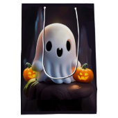 Baby Ghost Creepy Schattige Halloween karakter Medium Cadeauzakje (Achterkant)