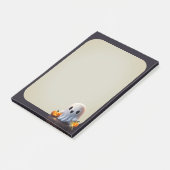 Baby Ghost Creepy Schattige Halloween karakter Post-it® Notes (Schuin)